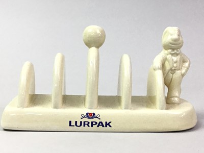 Lot 116A - LURPAK BUTTER TOAST RACK AND BUTTER DISH