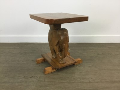 Lot 21 - TWO AFRICAN TEAK TABLES