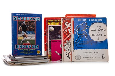 Lot 1748 - SCOTTISH INTERNATIONAL AND DOMESTIC, COLLECTION OF PROGRAMMES