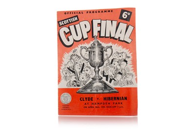 Lot 1749 - CLYDE F.C. VS HIBERNIAN F.C., SCOTTISH CUP FINAL PROGRAMME
