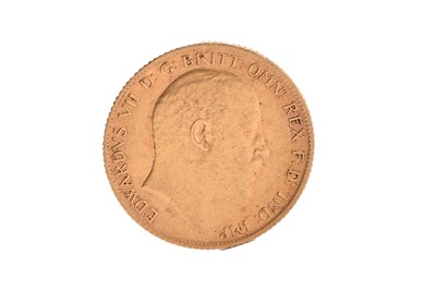 Lot 96 - EDWARD VII GOLD HALF SOVEREIGN