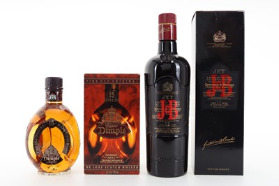 Lot 20 - J&B JET 12 YEAR OLD 75CL AND DIMPLE 15 YEAR OLD HALF BOTTLE 37.5CL