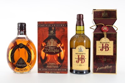 Lot 35 - DIMPLE 15 YEAR OLD 75CL AND J&B 15 YEAR OLD RESERVE