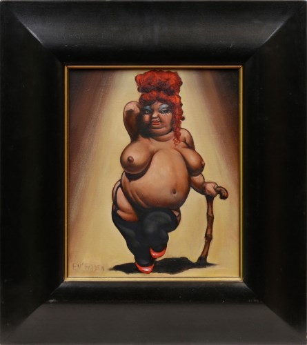 Lot 238 - * FRANK MCFADDEN, MAMMA FEE FEE oil on canvas,...