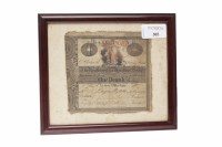 Lot 505 - FRAMED THE RENFREWSHIRE BANKING GROUP £1 ONE...