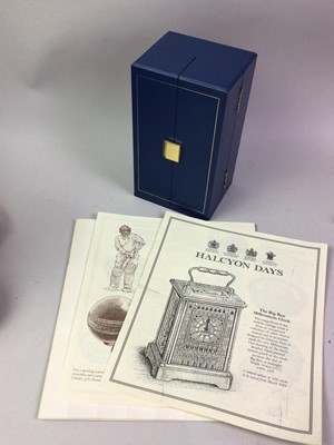 Lot 754 - HALCYON DAYS BRASS CARRIAGE CLOCK