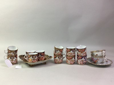 Lot 71 - ELEVEN ROYAL CROWN DERBY COFFEE CUPS AND SAUCERS