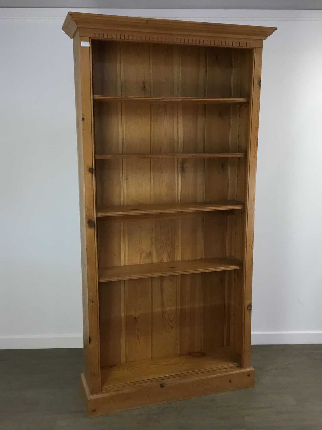 Lot 97 - MODERN PINE BOOKCASE