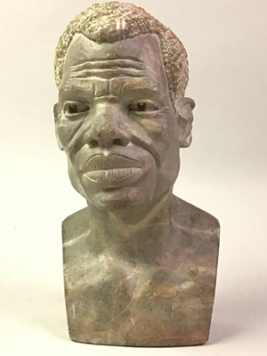 Lot 100 - AFRICAN BUST OF A MALE