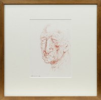 Lot 253 - * PETER HOWSON OBE, STUDY OF A 50 YEAR OLD MAN...