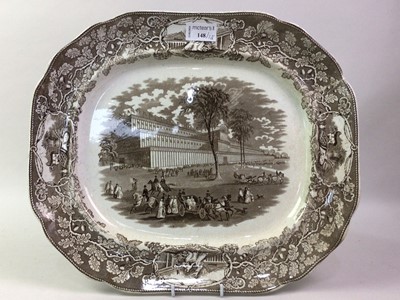 Lot 148 - VICTORIAN CRYSTAL PALACE MEAT PLATTER