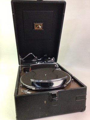 Lot 93 - VINTAGE HIS MASTERS VOICE GRAMOPHONE