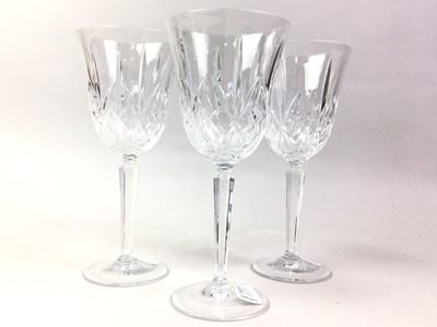 Lot 157 - GROUP OF TWELVE WATERFORD CRYSTAL GLASSES