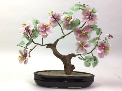 Lot 196 - GROUP OF CHINESE GLASS BONSAI TREES