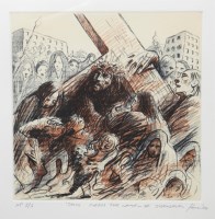 Lot 268 - * PETER HOWSON, JESUS MEETS THE WOMEN OF...
