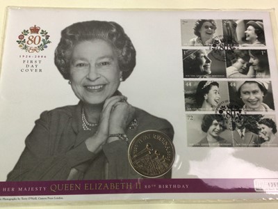 Lot 337 - QUEEN ELIZABETH II COIN COVER COLLECTION