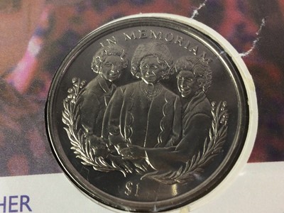 Lot 338 - THE QUEEN MOTHER COIN COVER COLLECTION