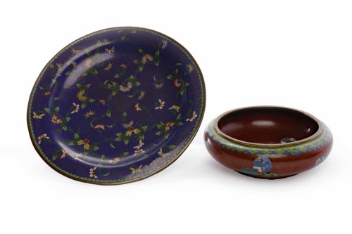 Lot 211 - 20TH CENTURY CHINESE CLOISONNE VASE AND COVER...