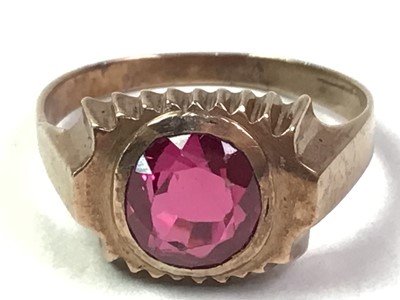 Lot 348 - THREE GEM SET DRESS RINGS