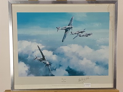 Lot 15 - FOUR WWII RAF SIGNED PHOTOGRAPHIC PRINTS