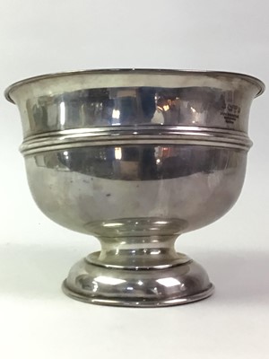 Lot 356 - SILVER CIRCULAR ROSE BOWL