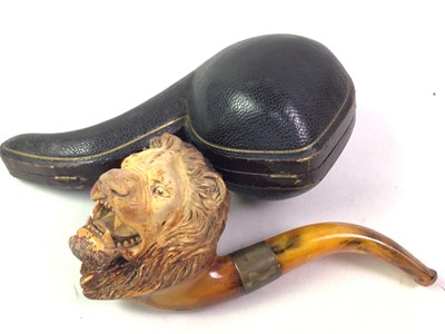 Lot 360 - VICTORIAN MEERSCHAUM PIPE