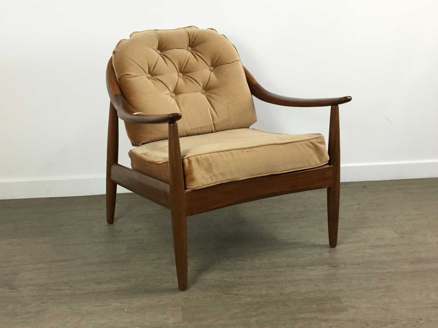 Lot 415 - GREAVES & THOMAS OF LONDON, TEAK ARMCHAIR