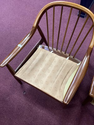 Lot 415 - GREAVES & THOMAS OF LONDON, TEAK ARMCHAIR