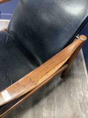 Lot 417 - IN THE MANNER OF MILO BAUGHMAN, DANISH ROSEWOOD LOUNGE CHAIR