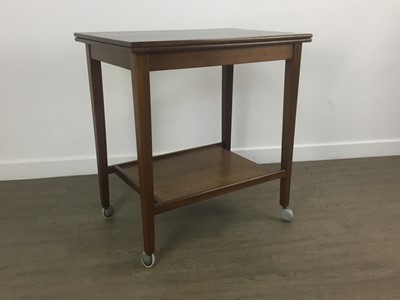 Lot 235 - MAHOGANY DRINKS TROLLEY