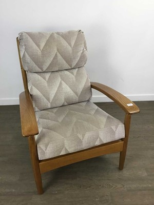 Lot 230A - OAK FRAMED ARMCHAIR