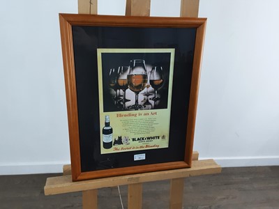 Lot 381 - BLACK & WHITE WHISKY POSTER