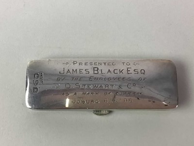 Lot 285 - EDWARDIAN SILVER PIN CASE