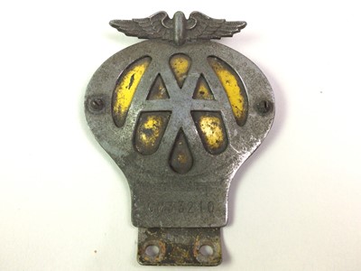 Lot 527 - AA CAR BADGE