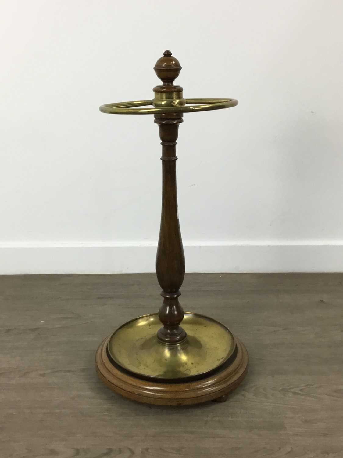 Lot 409 - BRASS FOUR DIVISION STICK STAND