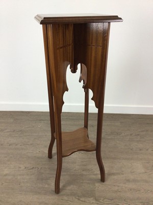 Lot 401 - INLAID MAHOGANY PLANT STAND
