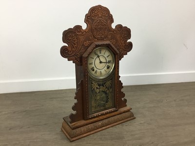 Lot 490 - VICTORIAN GINGERBREAD CLOCK