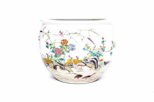 Lot 248 - 20TH CENTURY CHINESE FISH BOWL decorated with...