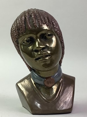 Lot 428 - CASPER DARARE BUST OF A MASAI WARRIOR