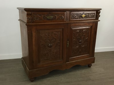 Lot 452 - OAK CARVED SIDEBOARD