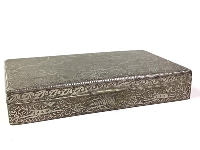 Lot 455 - INDIAN WHITE METAL CARD CASE
