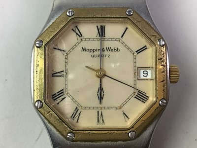 Lot 612 - HIS AND HERS MAPPIN AND WEBB QUARTZ WRIST WATCHES