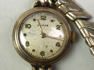 Lot 613 - TWO GOLD CASED WRIST WATCHES