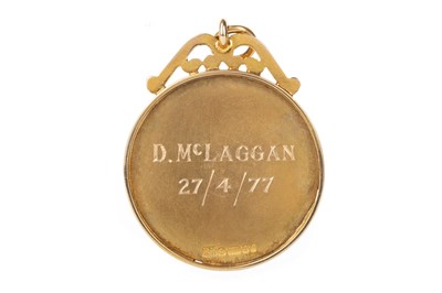Lot 1760 - CAMBUSLANG RANGERS F.C., GOLD LIFE MEMBER MEDAL