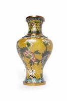 Lot 295 - EARLY 20TH CENTURY CHINESE CLOISONNE VASE...