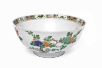 Lot 297 - LATE 19TH CENTURY CHINESE FAMILLE VERTE BOWL...