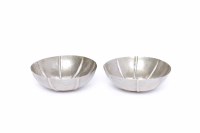 Lot 331 - PAIR OF NIGERIAN HAND CRAFTED SILVER BOWLS by...