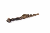 Lot 334 - EARLY 20TH CENTURY ETHIOPIAN DAGGER with...