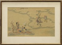 Lot 347 - EARLY 20TH CENTURY CHINESE PAINTING with...