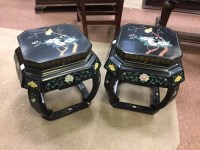 Lot 358 - MID 20TH CENTURY PAIR OF CHINESE LACQUERED...
